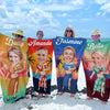 Serviette de plage personnalisée avec photo « Beach Daze Always » - Cadeau idéal pour les vacances d'été, un anniversaire, une fête au bord de la piscine, pour un mari, une femme ou un membre de la famille.