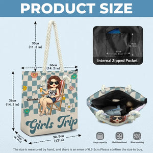 Beaches Booze Besties - Sac de plage personnalisé Bestie - Cadeau de vacances d'été pour meilleures amies, meilleures amies, sœurs