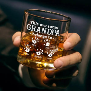 Je bois du whisky et je sais des choses - Verre à whisky personnalisé pour la famille - Cadeau pour papa, grand-père