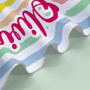 Serviette de plage personnalisée « Gone To The Beach » pour meilleure amie - Cadeau de vacances d'été, cadeau d'anniversaire pour une fête au bord de la piscine, pour les meilleures amies, les meilleures amies et les sœurs