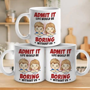 L'amour fait la famille - Mug personnalisé pour la famille - Cadeau pour les membres de la famille