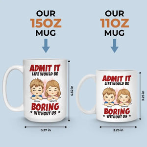 L'amour fait la famille - Mug personnalisé pour la famille - Cadeau pour les membres de la famille