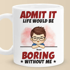 L'amour fait la famille - Mug personnalisé pour la famille - Cadeau pour les membres de la famille
