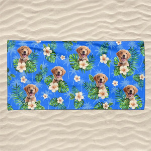 Custom Photo Hot Days, Cool Pets - Dog
& Cat Personalized Custom Beach Towel - Summer Vacation Gift, Birthday Pool Party Gift For Pet Owners, Pet Lovers
