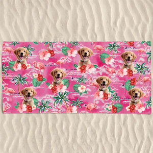 Mode vacances photo personnalisé accéléré - Chien
Serviette de plage personnalisée avec chat - Cadeau de vacances d'été, cadeau d'anniversaire pour les propriétaires d'animaux et les amoureux des animaux
