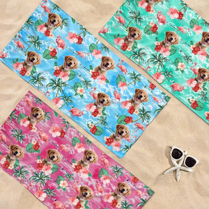 Mode vacances photo personnalisé accéléré - Chien
Serviette de plage personnalisée avec chat - Cadeau de vacances d'été, cadeau d'anniversaire pour les propriétaires d'animaux et les amoureux des animaux