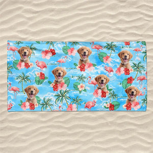Mode vacances photo personnalisé accéléré - Chien
Serviette de plage personnalisée avec chat - Cadeau de vacances d'été, cadeau d'anniversaire pour les propriétaires d'animaux et les amoureux des animaux