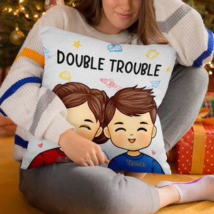 Fauteur de troubles professionnel - Oreiller personnalisé pour la famille - Cadeau pour les membres de la famille