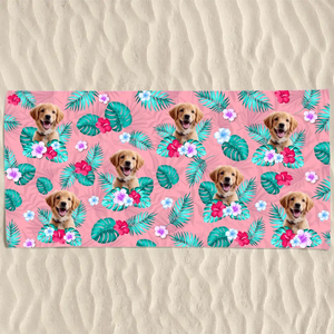 Photo personnalisée prête à bronzer - Chien
Serviette de plage personnalisée avec chat - Cadeau de vacances d'été, cadeau d'anniversaire pour les propriétaires d'animaux et les amoureux des animaux