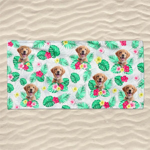 Photo personnalisée prête à bronzer - Chien
Serviette de plage personnalisée avec chat - Cadeau de vacances d'été, cadeau d'anniversaire pour les propriétaires d'animaux et les amoureux des animaux
