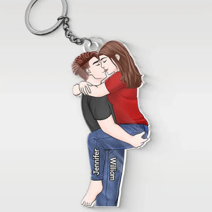 Tu fais partie de mon existence, de moi-même - Porte-clés personnalisé en acrylique pour couple - Cadeau pour mari et femme, anniversaire