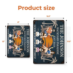 Bonne nourriture, bons moments - Plaque en métal personnalisée pour la décoration intérieure de la famille - Cadeau de pendaison de crémaillère pour les membres de la famille