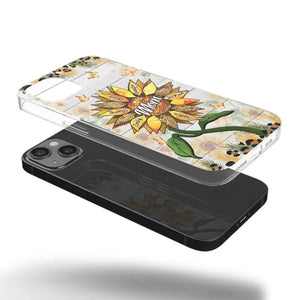 À la femme merveilleuse - Coque de téléphone transparente personnalisée pour la famille - Cadeau pour maman, grand-mère