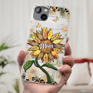 À la femme merveilleuse - Coque de téléphone transparente personnalisée pour la famille - Cadeau pour maman, grand-mère