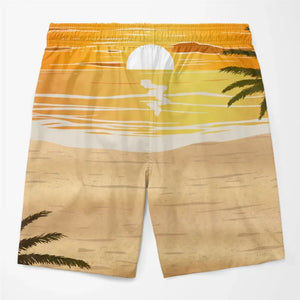 Short de plage hawaïen personnalisé avec photo « Si perdu, retournez à votre chéri » - Cadeau de vacances d'été, cadeau d'anniversaire pour mari et femme