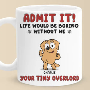 Les bisous du chiot arrangent tout ! Mug personnalisé pour chien ! Cadeau pour les propriétaires et les amoureux des animaux