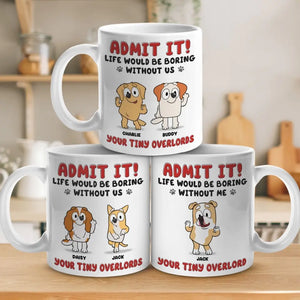 Les bisous du chiot arrangent tout ! Mug personnalisé pour chien ! Cadeau pour les propriétaires et les amoureux des animaux