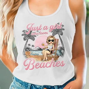 Personne n'aime les plages ombragées - Débardeur dos nageur personnalisé pour meilleure amie - Cadeau pour meilleures amies, meilleures amies, sœurs