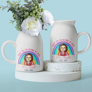 Tu es mon meilleur professeur - Vase à fleurs personnalisé pour décoration d'intérieur - Cadeau pour professeur