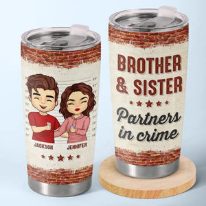 Les frères et sœurs sont les meilleurs amis du monde - Gobelet personnalisé pour la famille - Cadeau pour les membres de la famille, les frères et sœurs
