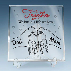 Vous et les roses êtes très semblables - Plaque acrylique carrée personnalisée pour la famille - Cadeau pour les membres de la famille