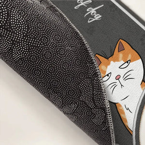Notre amour est parfait - Tapis décoratif personnalisé pour chien et chat - Cadeau de pendaison de crémaillère pour les amoureux des animaux