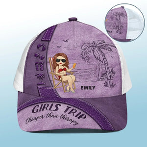 Life's A Beach - Casquette de baseball personnalisée avec dos en maille, casquette de camionneur de baseball - Cadeau de vacances d'été pour meilleures amies, meilleures amies, sœurs
