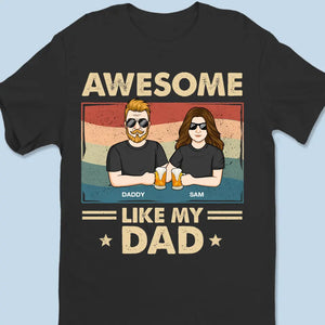 Une fille est un cadeau d'amour - T-shirt, sweat à capuche et sweat-shirt unisexe personnalisé pour la famille - Cadeau pour papa