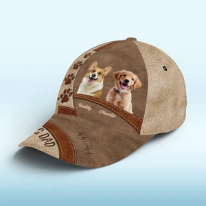 Casquette personnalisée avec photo « J'adore la vie de carlin » pour chien et chat, imprimé intégral, cadeau idéal pour les propriétaires et les amoureux des animaux.