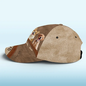 Casquette personnalisée avec photo « J'adore la vie de carlin » pour chien et chat, imprimé intégral, cadeau idéal pour les propriétaires et les amoureux des animaux.