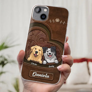La vie est meilleure avec un chien ! Coque de téléphone transparente personnalisée pour chien ! Cadeau pour les propriétaires et les amoureux des animaux.