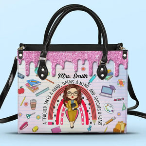 Ne laissez pas vos rêves devenir réalité - Sac à main en cuir personnalisé pour enseignant - Cadeau pour enseignant