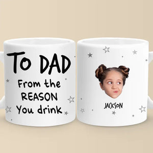 Photo personnalisée : La famille est l'un des chefs-d'œuvre de la nature - Mug personnalisé pour la famille - Cadeau pour les membres de la famille