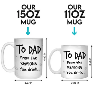 Photo personnalisée : La famille est l'un des chefs-d'œuvre de la nature - Mug personnalisé pour la famille - Cadeau pour les membres de la famille