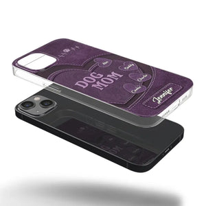 Je te garde à jamais dans mon cœur ! Coque de téléphone transparente personnalisée pour chien et chat ! Cadeau pour les propriétaires et les amoureux des animaux.