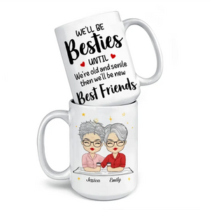 Notre amitié est intemporelle - Mug personnalisé Bestie - Cadeau pour meilleures amies, meilleures amies, sœurs