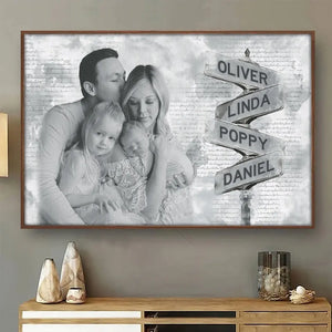Photo personnalisée Chérissez chaque instant - Affiche horizontale personnalisée pour la famille - Cadeau pour les membres de la famille