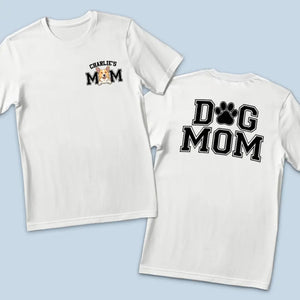 T-shirt unisexe personnalisé « Chien maman » imprimé recto verso – Cadeau pour propriétaires et amoureux des animaux