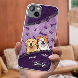 Les chiens nous ont tout donné ! Coque de téléphone transparente personnalisée pour chien ! Cadeau pour les propriétaires et les amoureux des animaux.