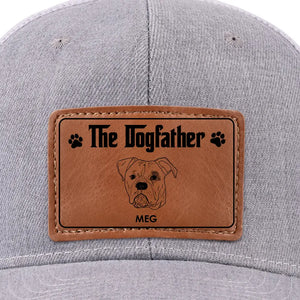 Vous êtes le parrain du chien - Chapeau en cuir personnalisé pour chien - Cadeau pour les propriétaires et les amoureux des animaux