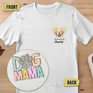 Le chien est le dieu de l'ébat ! T-shirt unisexe personnalisé avec imprimé recto verso et verso. Cadeau pour les propriétaires et les amoureux des animaux.