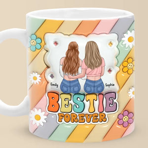Je suis éternellement reconnaissant de t'avoir eu - Mug personnalisé 3D à effet gonflé - Cadeau pour les meilleurs amis, les meilleures amies, les sœurs