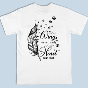 T-shirt unisexe personnalisé avec photo « Ne marchez jamais seul » - Cadeau de condoléances pour les propriétaires et les amoureux des animaux