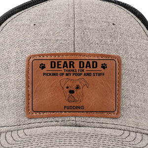 Votre fidèle chiot vous sera éternellement reconnaissant ! Chapeau en cuir personnalisé pour chien ! Cadeau pour les propriétaires et les amoureux des animaux.