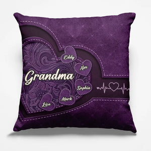 Les grands-mères sont des mamans avec beaucoup de pratique - Coussin personnalisé pour la famille - Cadeau pour maman, grand-mère