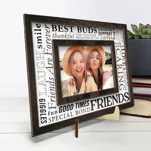 Photo personnalisée « Tu es vraiment unique pour moi » - Plaque en bois personnalisée à 2 couches avec support - Cadeau pour meilleures amies, meilleures amies, sœurs