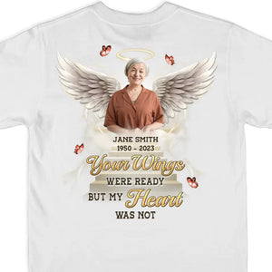 Photo personnalisée « Toujours dans mon cœur » – T-shirt unisexe personnalisé, sweat à capuche, sweat-shirt – Cadeau de condoléances pour les membres de la famille