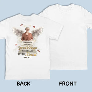 Photo personnalisée « Toujours dans mon cœur » – T-shirt unisexe personnalisé, sweat à capuche, sweat-shirt – Cadeau de condoléances pour les membres de la famille