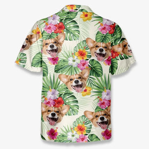 Photo personnalisée : chaque jour devrait être une journée à la plage - T-shirt hawaïen tropical unisexe personnalisé pour la famille - Cadeau de vacances d'été, cadeau pour les membres de la famille