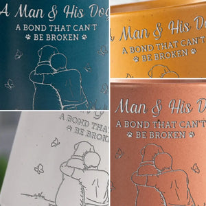 Un lien indéfectible - Mug personnalisé en céramique - Cadeau de condoléances pour les propriétaires et les amoureux des animaux